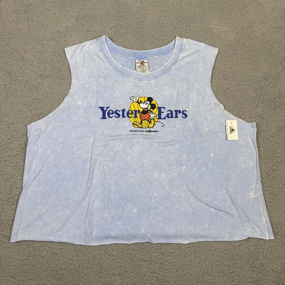 Disney Parks Yester Ears Shirt Womens 2XL  Mickey Mouse Tank Top Sleeveless NWT - Picture 1 of 13